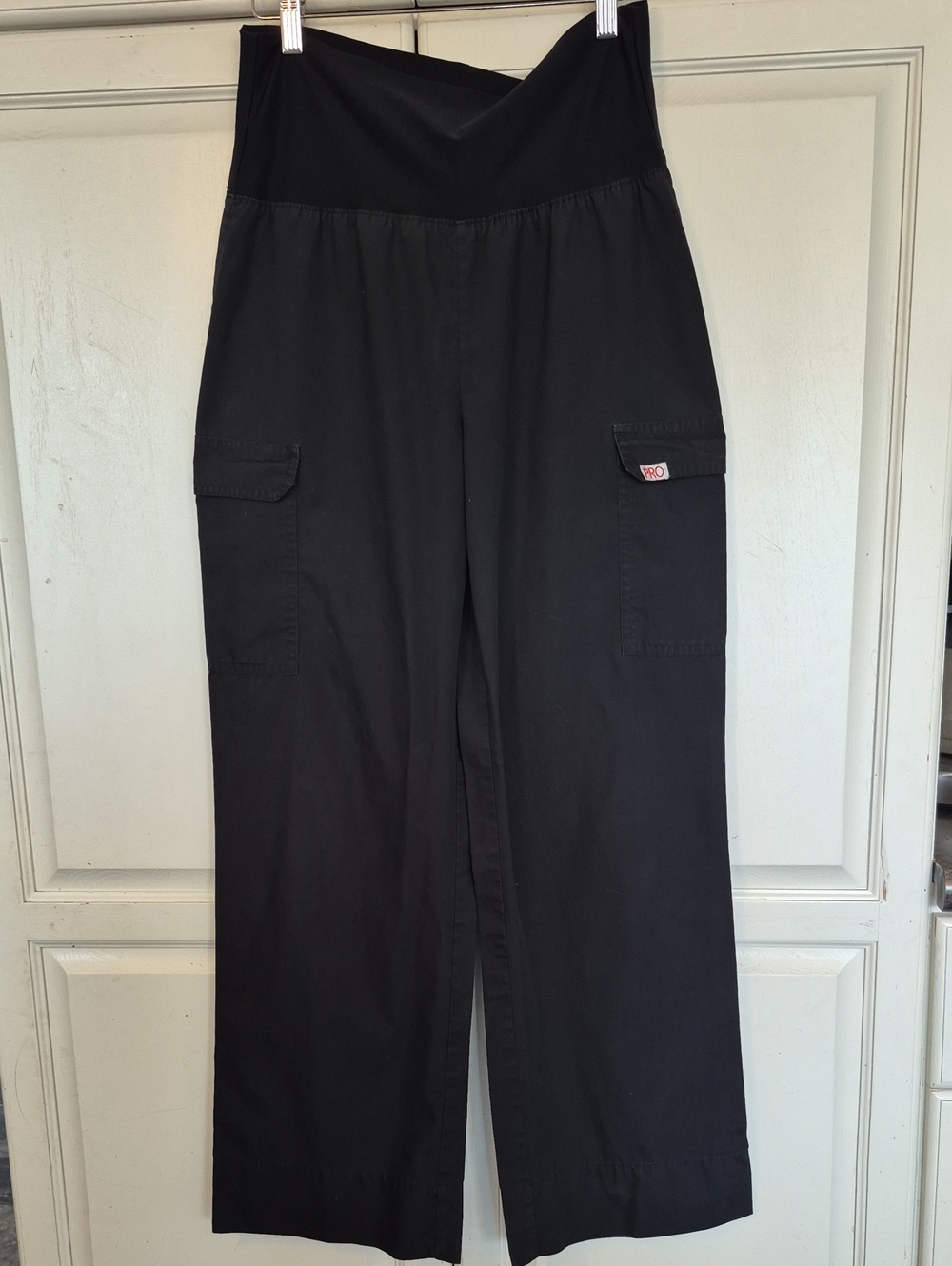 Black Scrub Pants with Yoga-pant Waistband